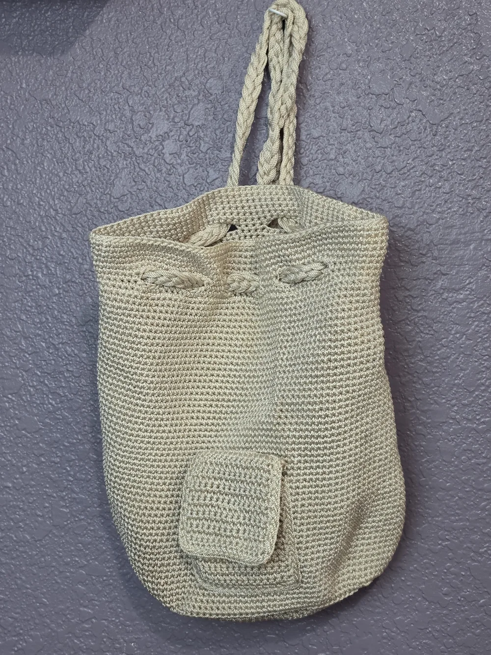 The Sak Cream Crochet Shoulder Tote